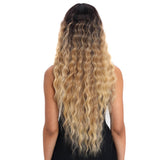 NOBLE Gianna Synthetic Lace Front Wigs For Black Women丨31 Inch Long Wavy丨Beach blond - Noblehair