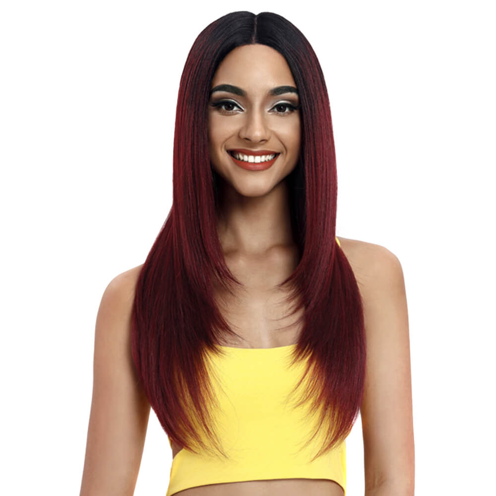NOBLE Beyonce Synthetic Lace Front Wig Middle Part丨24 Inch Classic Straight丨TT1B/530 - Noblehair