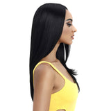 NOBLE Beyonce Synthetic Lace Front Wig Middle Part丨24 Inch Classic Straight丨1B - Noblehair