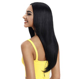NOBLE Beyonce Synthetic Lace Front Wig Middle Part丨24 Inch Classic Straight丨1B - Noblehair