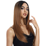 NOBLE Beyonce Synthetic Lace Front Wig Middle Part丨24 Inch Classic Straight丨TT1B/27 - Noblehair